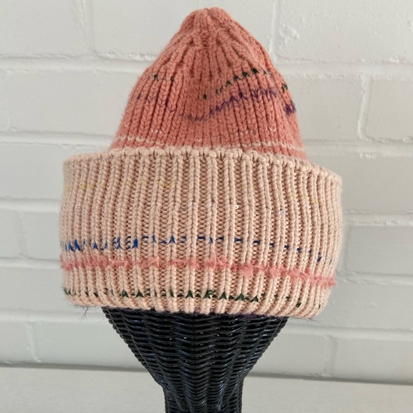 Anthropologie Accessories - new with tags pinkish anthropologie knit ski winter hat with translucent sequins